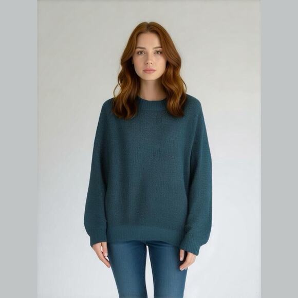 American Eagle Oversized Chunky Knit Crewneck Sweater XL - Picture 1 of 5